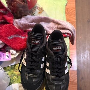 Adidas Men's Black and White Athletic Shoes